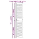 vidaXL Széfajtó 2 pcs Természetes 170 x 2,1 x 39,5 cm Tömör fenyőfa
