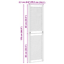 vidaXL Széfajtó 2 pcs Természetes 170 x 2,1 x 49,5 cm Tömör fenyőfa