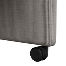 vidaXL Kerekes Étkező Székek 2 pcs Világosszürke 57 x 66 x 94 cm