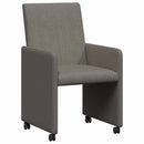 vidaXL Kerekes Étkező Székek 2 pcs Világosszürke 57 x 66 x 94 cm