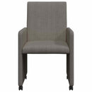 vidaXL Kerekes Étkező Székek 2 pcs Világosszürke 57 x 66 x 94 cm