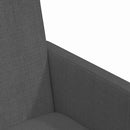 vidaXL Kerekes Étkező Székek 2 pcs Sötétszürke 57 x 66 x 94 cm