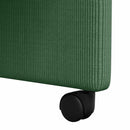 vidaXL Kerekes Étkező Székek 2 pcs Szürke zöld 57 x 66 x 94 cm