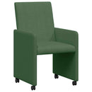 vidaXL Kerekes Étkező Székek 2 pcs Szürke zöld 57 x 66 x 94 cm