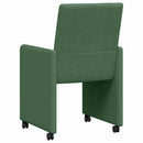 vidaXL Kerekes Étkező Székek 2 pcs Szürke zöld 57 x 66 x 94 cm