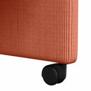 vidaXL Kerekes Étkező Székek 2 pcs Piros narancs 57 x 66 x 94 cm