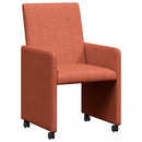 vidaXL Kerekes Étkező Székek 2 pcs Piros narancs 57 x 66 x 94 cm