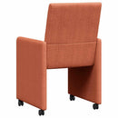 vidaXL Kerekes Étkező Székek 2 pcs Piros narancs 57 x 66 x 94 cm
