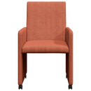vidaXL Kerekes Étkező Székek 2 pcs Piros narancs 57 x 66 x 94 cm