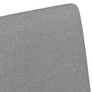 vidaXL Kerekes Étkező Székek 2 pcs Világosszürke 57 x 66 x 94 cm