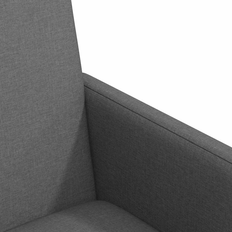 vidaXL Étkező Székek kerékkel 2 pcs Sötétszürke 57 x 66 x 94 cm szövet