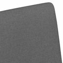 vidaXL Kerekes Étkező Székek 2 pcs Sötétszürke 57 x 66 x 94 cm szövet