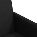 vidaXL Kerekes Étkező Székek 2 pcs Fekete 57 x 66 x 94 cm szövet