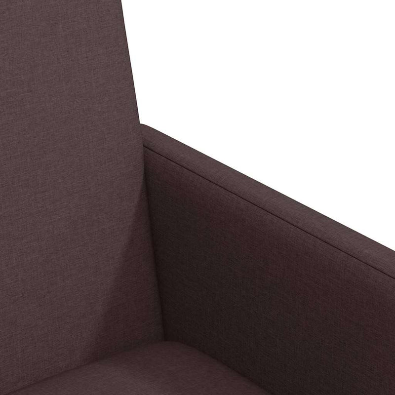 vidaXL Étkező Székek kerékkel 2 pcs sötétbarna 57 x 66 x 94 cm szövet