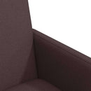 vidaXL Kerekes Étkező Székek 2 pcs Sötét Barna 57 x 66 x 94 cm szövet