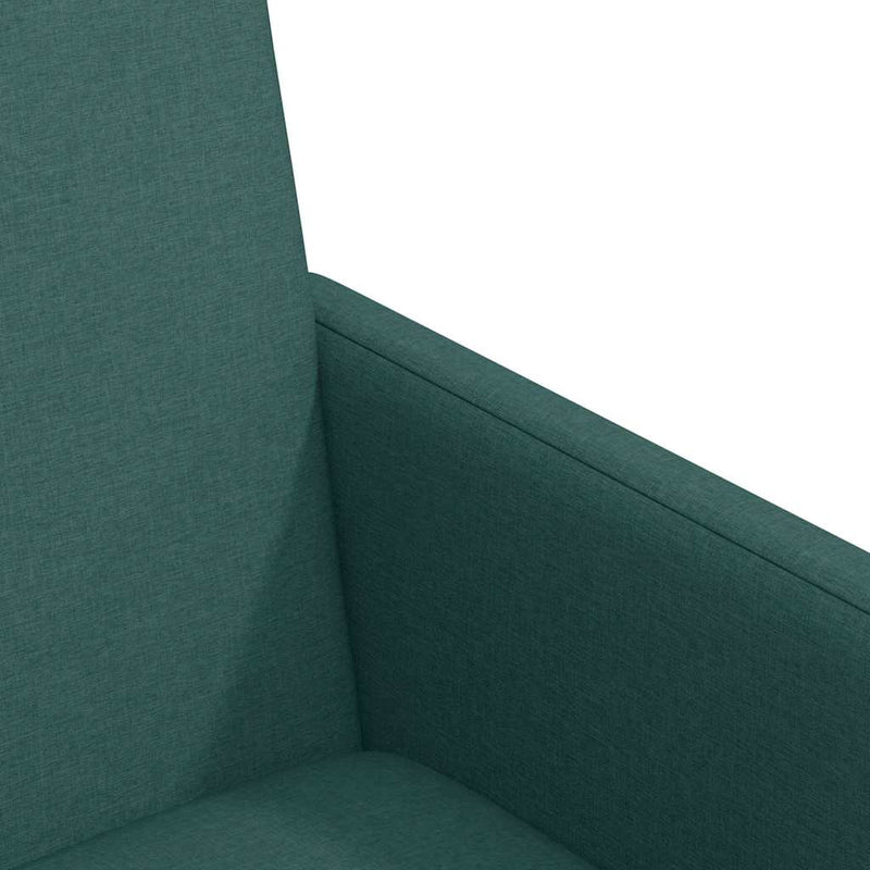 vidaXL Étkező Székek kerékkel 2 pcs Sötétzöld 57 x 66 x 94 cm szövet