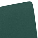 vidaXL Kerekes Étkező Székek 2 pcs Sötétzöld 57 x 66 x 94 cm szövet
