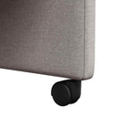 vidaXL Kerekes Étkező Székek 2 pcs Tópszínű 57 x 66 x 94 cm szövet