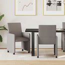 vidaXL Kerekes Étkező Székek 2 pcs Tópszínű 57 x 66 x 94 cm szövet