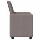 vidaXL Kerekes Étkező Székek 2 pcs Tópszínű 57 x 66 x 94 cm szövet