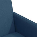 vidaXL Kerekes Étkező Székek 2 pcs Kék 57 x 66 x 94 cm szövet