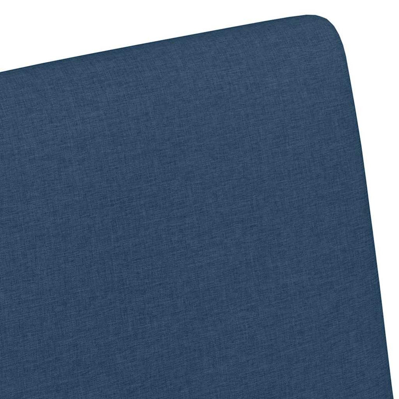 vidaXL Étkező Székek kerékkel 2 pcs Kék 57 x 66 x 94 cm szövet