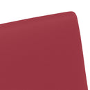 vidaXL Kerekes Étkező Székek 2 pcs bordó 57 x 66 x 94 cm Műbőr