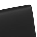 vidaXL Kerekes Étkező Székek 2 pcs Fekete 57 x 66 x 94 cm Műbőr