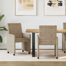 vidaXL Kerekes Étkező Székek 2 pcs Világosszürke 57 x 66 x 94 cm