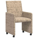 vidaXL Kerekes Étkező Székek 2 pcs Világosszürke 57 x 66 x 94 cm