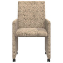 vidaXL Kerekes Étkező Székek 2 pcs Világosszürke 57 x 66 x 94 cm
