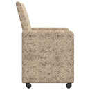 vidaXL Kerekes Étkező Székek 2 pcs Világosszürke 57 x 66 x 94 cm