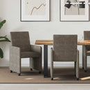 vidaXL Kerekes Étkező Székek 2 pcs Sötétszürke 57 x 66 x 94 cm