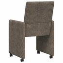 vidaXL Kerekes Étkező Székek 2 pcs Sötétszürke 57 x 66 x 94 cm