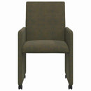 vidaXL Kerekes Étkező Székek 2 pcs Katonai zöld 57 x 66 x 94 cm