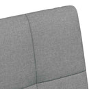 vidaXL Kerekes Étkező Székek 2 pcs Világosszürke 58 x 65 x 94 cm