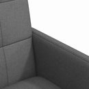 vidaXL Kerekes Étkező Székek 2 pcs Sötétszürke 58 x 65 x 94 cm szövet