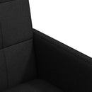 vidaXL Kerekes Étkező Székek 2 pcs Fekete 58 x 65 x 94 cm szövet