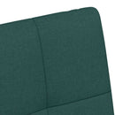 vidaXL Kerekes Étkező Székek 2 pcs Sötétzöld 58 x 65 x 94 cm szövet