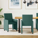 vidaXL Kerekes Étkező Székek 2 pcs Sötétzöld 58 x 65 x 94 cm szövet