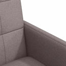 vidaXL Kerekes Étkező Székek 2 pcs Tópszínű 58 x 65 x 94 cm szövet