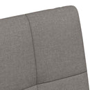 vidaXL Kerekes Étkező Székek 2 pcs Tópszínű 58 x 65 x 94 cm szövet