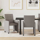 vidaXL Kerekes Étkező Székek 2 pcs Tópszínű 58 x 65 x 94 cm szövet