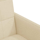 vidaXL Kerekes Étkező Székek 2 pcs Krém 58 x 65 x 94 cm szövet