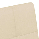 vidaXL Kerekes Étkező Székek 2 pcs Krém 58 x 65 x 94 cm szövet