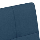 vidaXL Kerekes Étkező Székek 2 pcs Kék 58 x 65 x 94 cm szövet