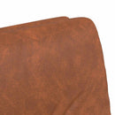 vidaXL Kerekes Étkező Székek 2 pcs Barna 57 x 67 x 95 cm Műbőr