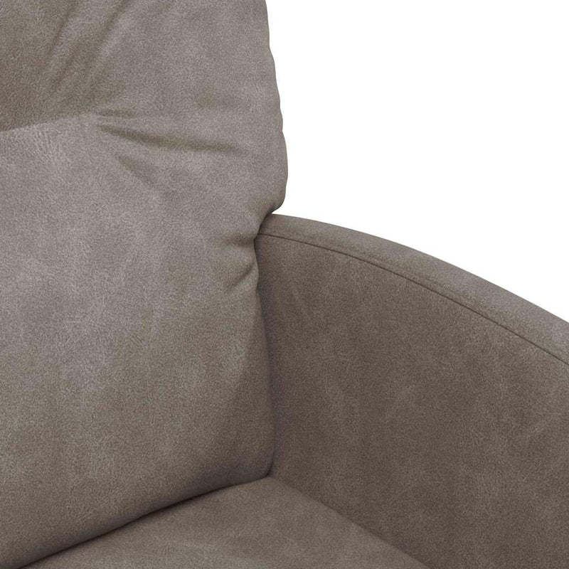 vidaXL Étkező Székek kerékkel 2 pcs Szürke 57 x 67 x 95 cm Műbőr