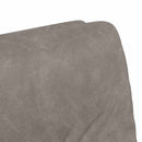 vidaXL Kerekes Étkező Székek 2 pcs Szürke 57 x 67 x 95 cm Műbőr