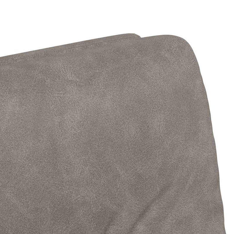 vidaXL Étkező Székek kerékkel 2 pcs Szürke 57 x 67 x 95 cm Műbőr